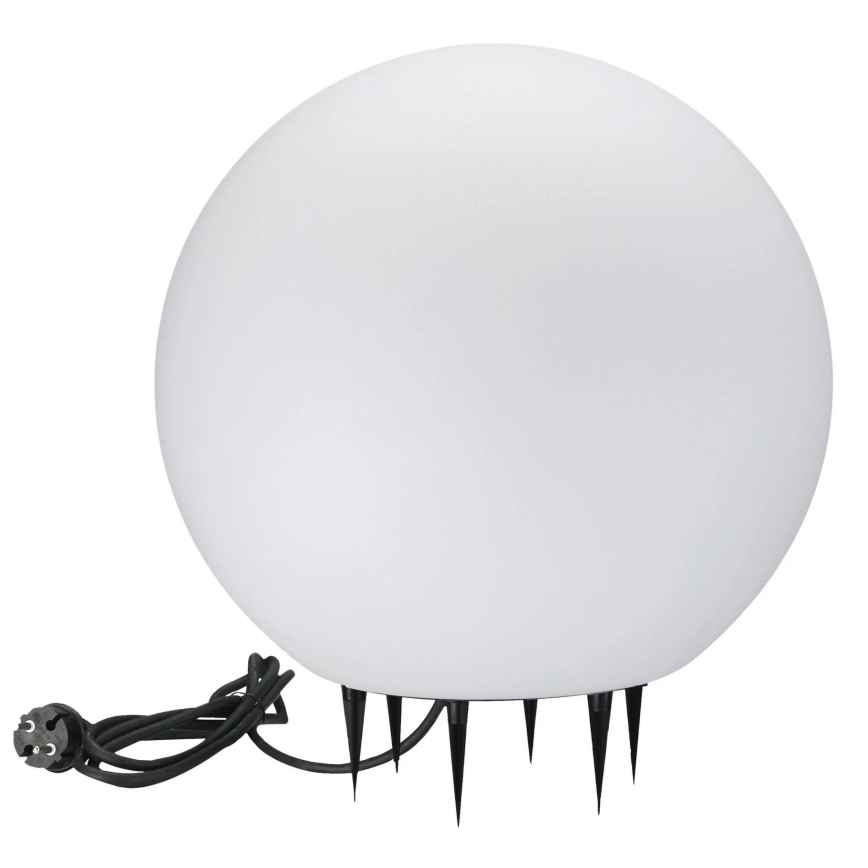 Lampada da esterno ARGENTO 1xE27/15W/230V diametro 50 cm IP65 bianco