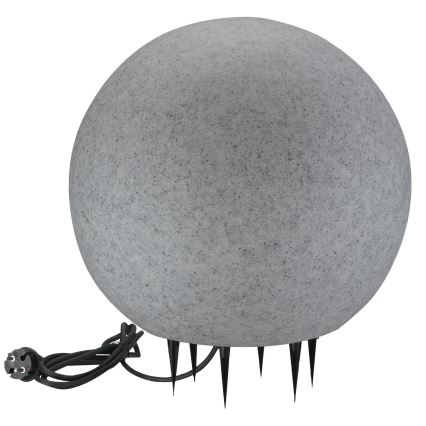 Lampada da esterno ARGENTO 1xE27/15W/230V diametro 50 cm IP65 grigio