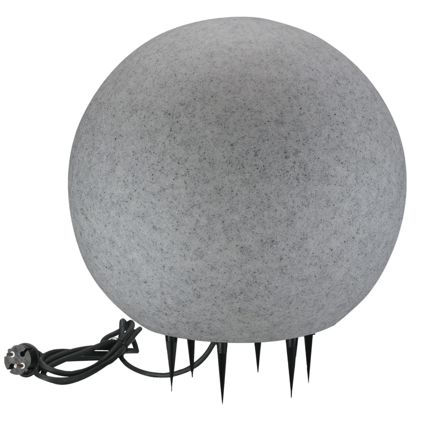 Lampada da esterno ARGENTO 1xE27/15W/230V diametro 50 cm IP65 grigio
