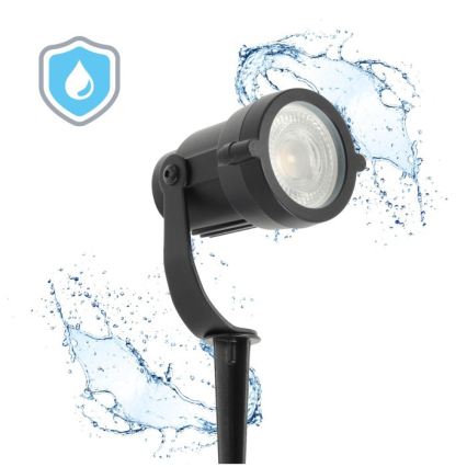 Lampada da esterno BLAKE UNO 1xGU10/35W/230V IP65 nera