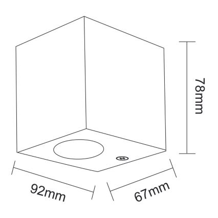 Lampada da esterno BOSTON 1xGU10/35W/230V IP44