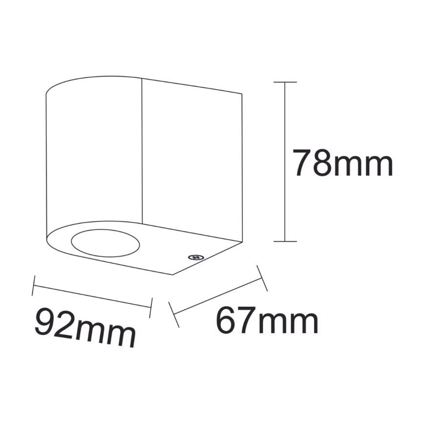 Lampada da esterno BOSTON 1xGU10/35W/230V IP44