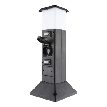 Lampada da esterno con 2 prese 1xE14/15W/230V IP44 nero
