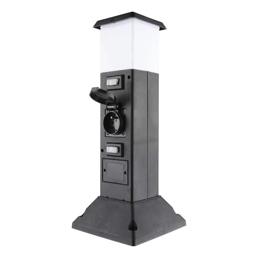 Lampada da esterno con 2 prese 1xE14/15W/230V IP44 nero