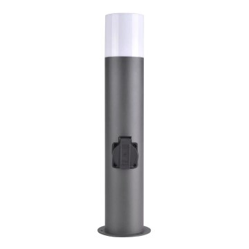Lampada da esterno con presa DALLAS 1xE27/12W/230V IP44 grafite