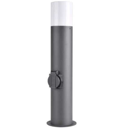 Lampada da esterno con presa DALLAS 1xE27/12W/230V IP44 grafite