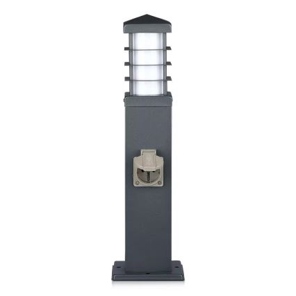 Lampada da esterno con prese SCHUKO 1xE27/13W/230V IP44