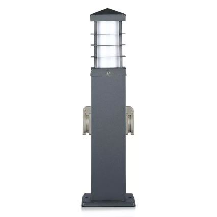 Lampada da esterno con prese SCHUKO 1xE27/13W/230V IP44