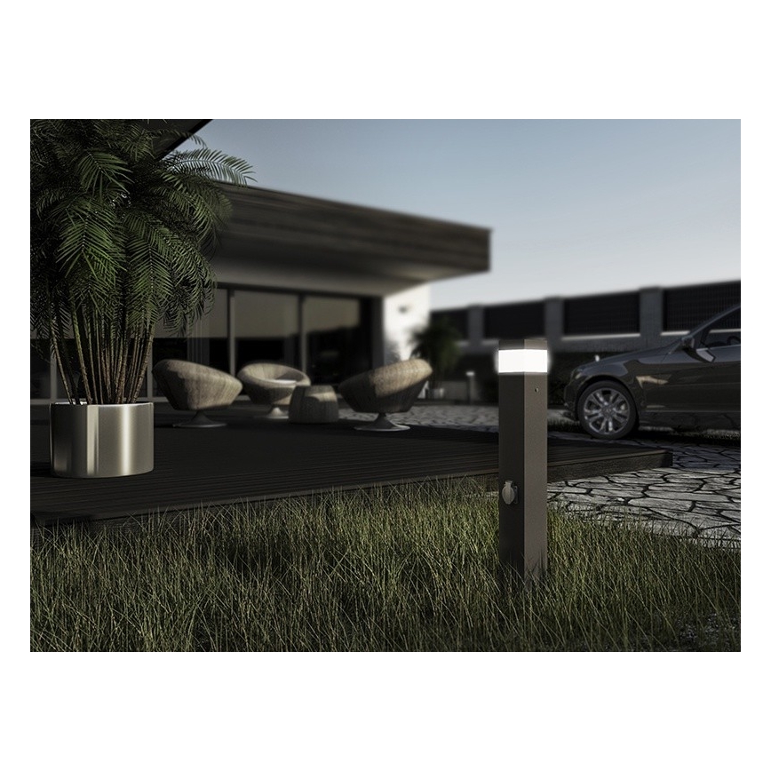 Lampada da esterno con sensore e presa GARD 1xE14/60W IP44