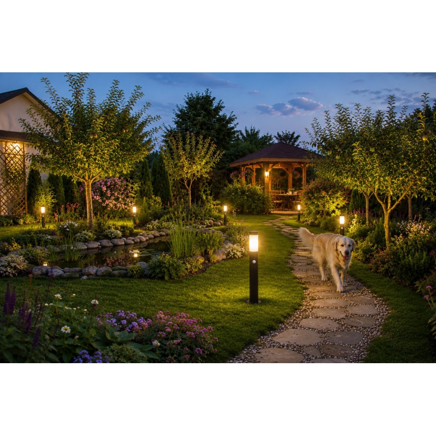 Lampada da esterno con sensore LOPPA 1x E27/60W/230V, 65 cm, IP44, antracite