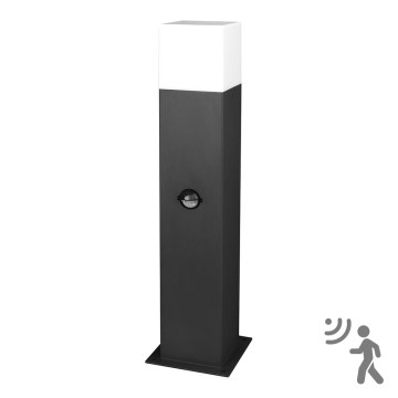 Lampada da esterno con sensore NEW YORK 1xE27/12W/230V IP44 44 cm grafite