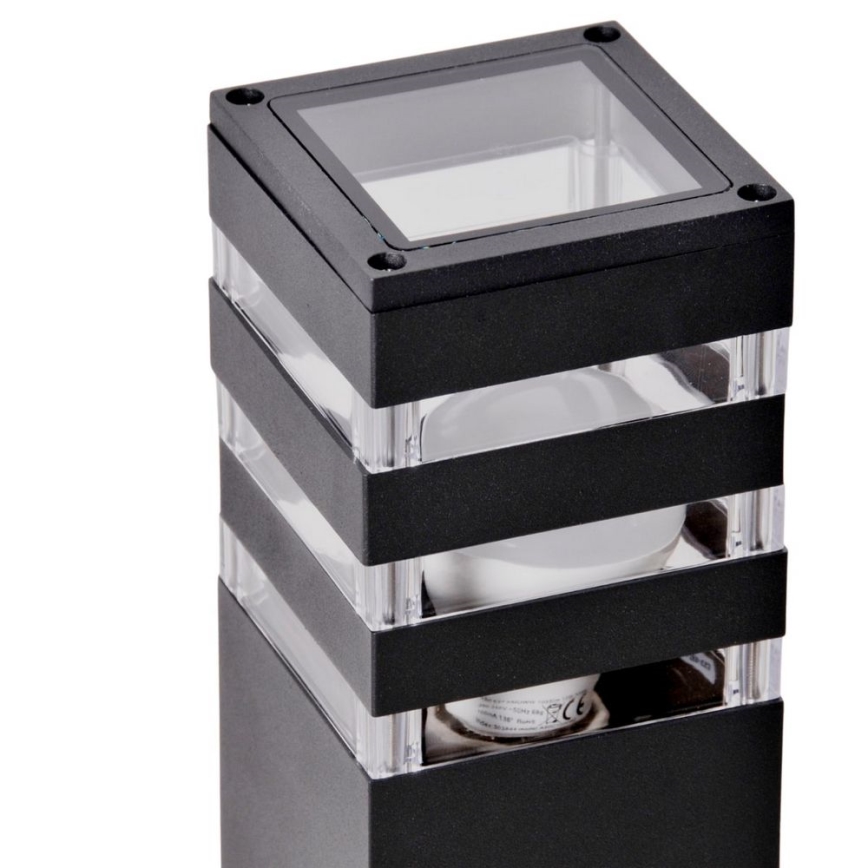 Lampada da esterno con sensore TEKSAS 1xE27/12W/230V IP44 44 cm grafite