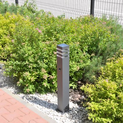Lampada da esterno con sensore TEKSAS 1xE27/12W/230V IP44 74 cm grafite