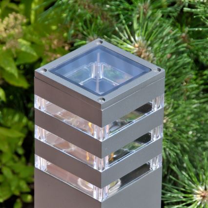 Lampada da esterno LED RGBW dimmerabile TEKSAS 1xE27/9W/230V 2700-6500K Wi-Fi 74 cm IP44 antracite