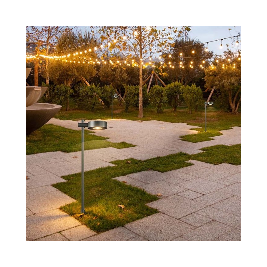 Lampada da esterno LED 7W/230V 3000K IP65 nera 102 cm