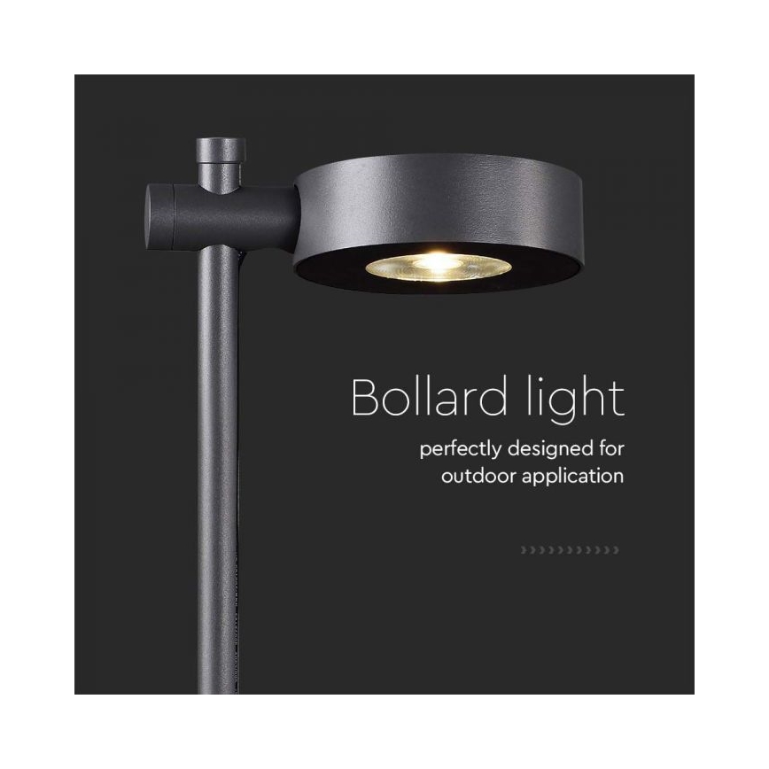 Lampada da esterno LED/7W/230V 4000K IP65 nera