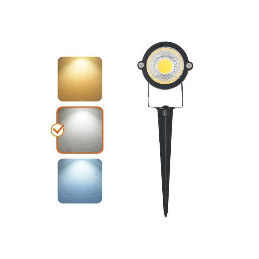 Lampada da esterno LED BLAKE LED/5W/230V 4000K IP65 nera