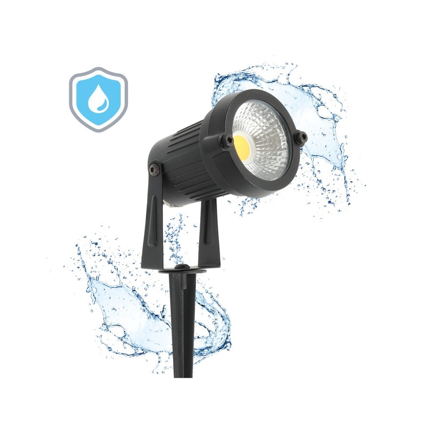 Lampada da esterno LED BLAKE LED/5W/230V 4000K IP65 nera