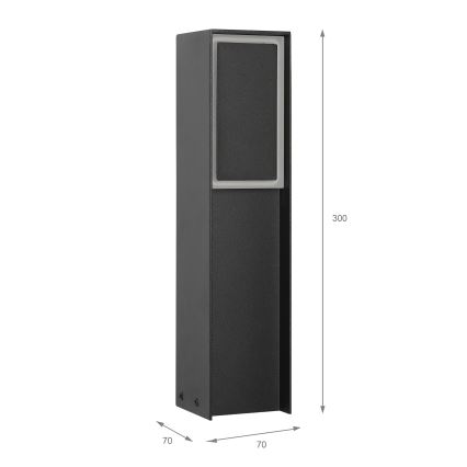 Lampada da esterno LED MODO, 4,8 W/230 V, 4000 K, IP54, 30 cm, nera