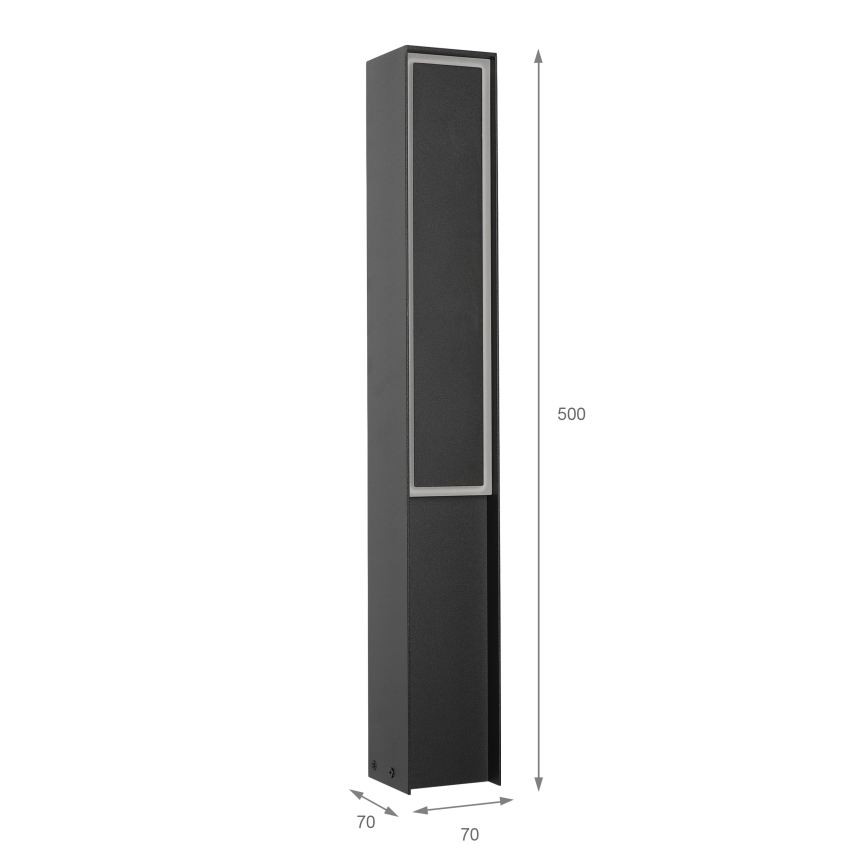 Lampada da esterno LED MODO LED/8W/230V 4000K IP54 50 cm nera