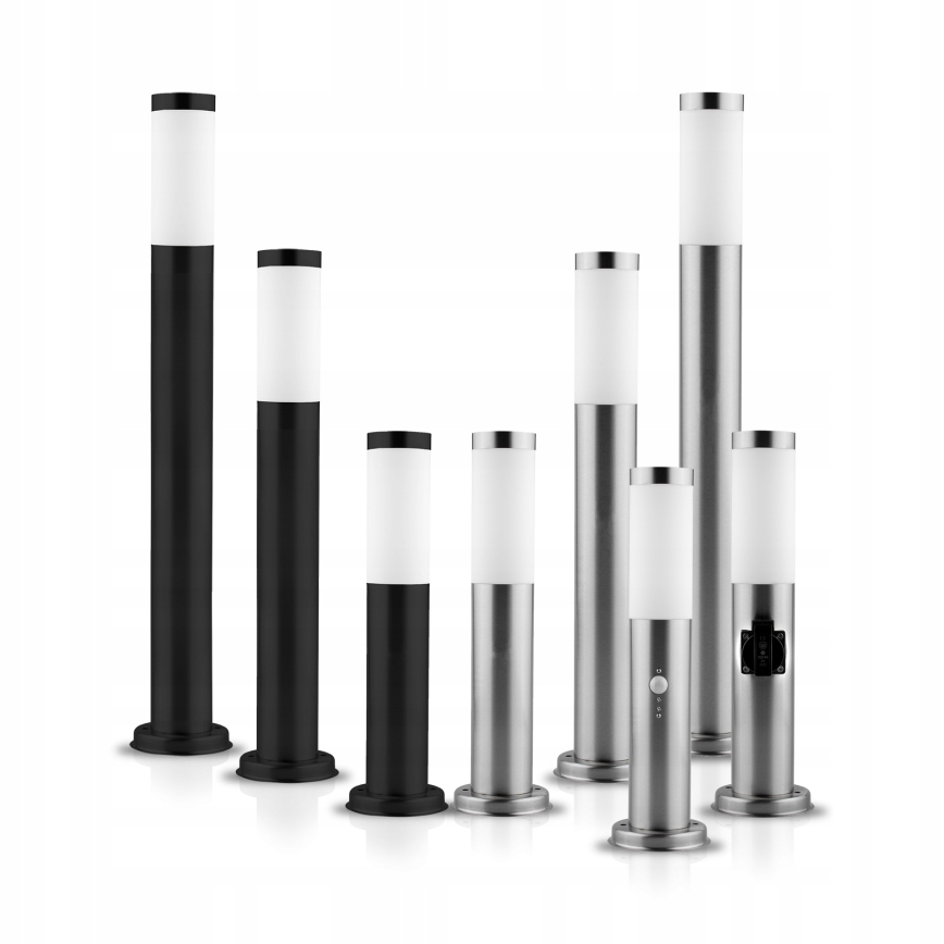 Lampada da esterno dimmerabile a LED RGBW LIVIA 1xE27/6,5W/230V 2700-6500K Wi-Fi 45 cm IP44 argento