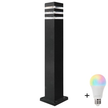 Lampada da esterno LED RGBW dimmerabile TEKSAS 1xE27/9W/230V 2700-6500K Wi-Fi 74 cm IP44 antracite
