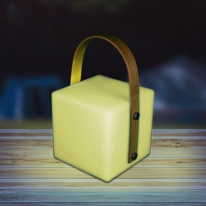 Lampada da esterno MAJORKA LED RGBW, 0,5 W / 5 V USB, 1200 mAh, IP44, bianca