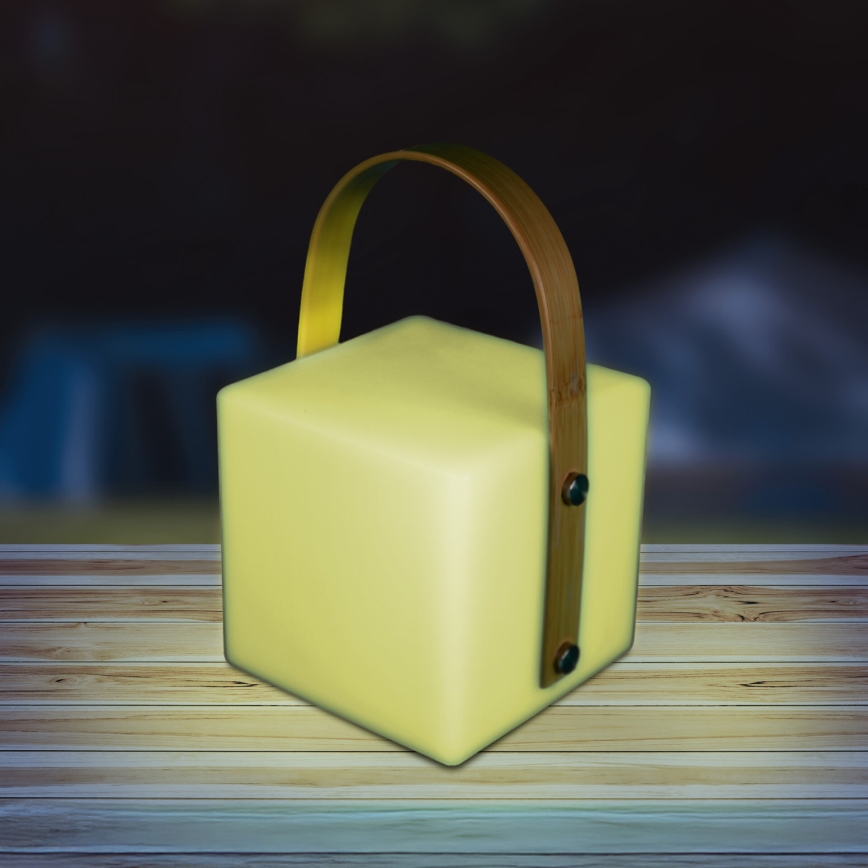 Lampada da esterno MAJORKA LED RGBW, 0,5 W / 5 V USB, 1200 mAh, IP44, bianca