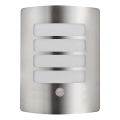 Lampada da esterno MEMPHIS con sensore acciaio inossidabile IP44