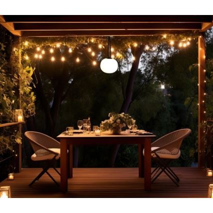 Lampada da esterno ricaricabile e dimmerabile VENEZIA LED/1,5W/5V 2500K IP54 2600 mAh nera
