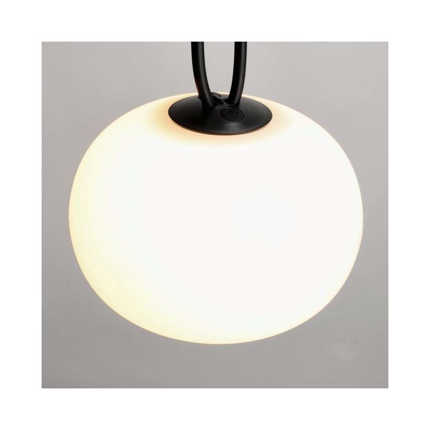 Lampada da esterno ricaricabile e dimmerabile VENEZIA LED/1,5W/5V 2500K IP54 2600 mAh nera