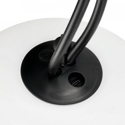 Lampada da esterno ricaricabile e dimmerabile VENEZIA LED/1,5W/5V 2500K IP54 2600 mAh nera