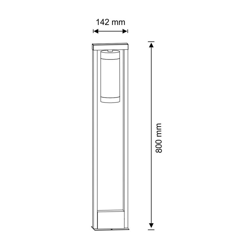 Lampada da esterno SPECTRA 1xE27/10W/230V IP44 80 cm
