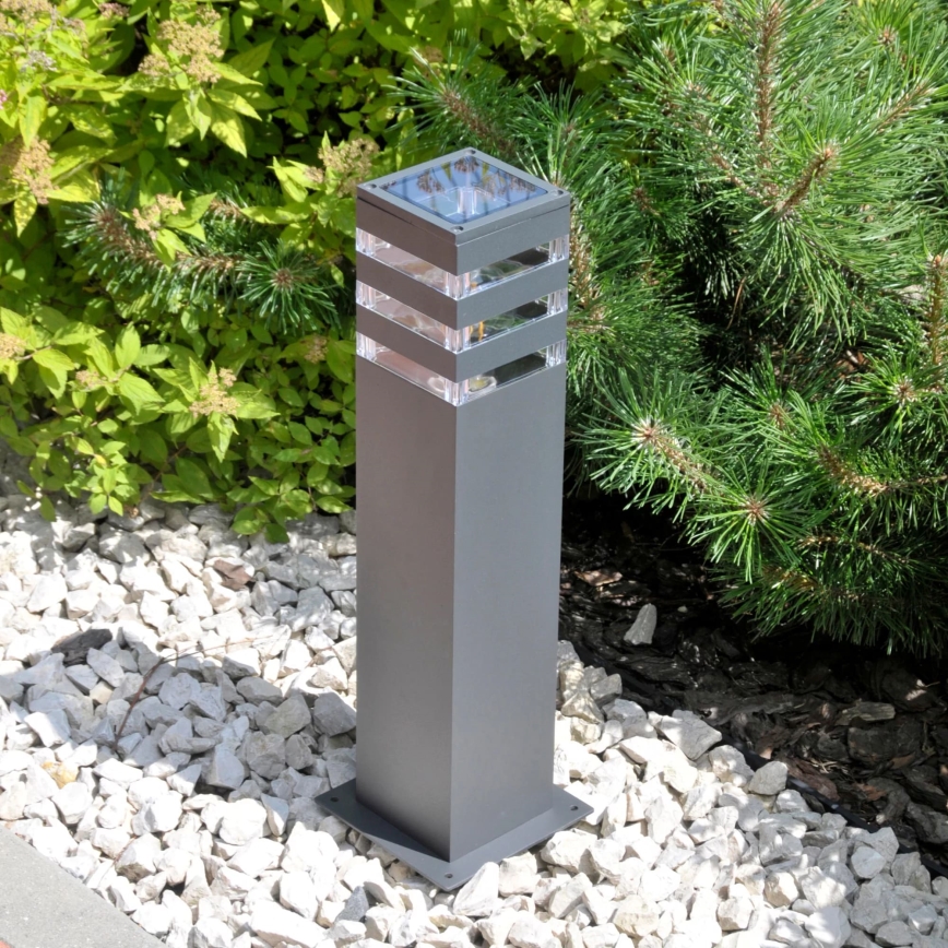 Lampada da esterno TEKSAS 1xE27/12W/230V IP44 44 cm grafite