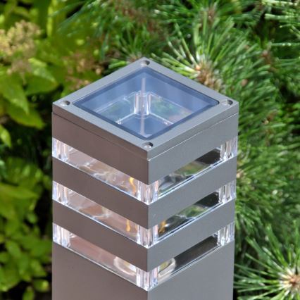 Lampada da esterno TEKSAS 1xE27/12W/230V IP44 44 cm grafite