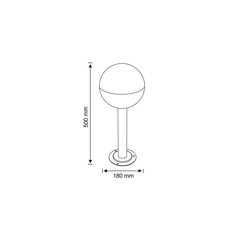 Lampada da esterno ULSA 1xE27/12W/230V IP44 50 cm