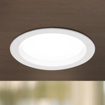 Lampada da incasso dimmerabile per bagno OFFICE LED/15W/230V 3000/4000/6000K Ø 14 cm UGR<19 IP44 bianco