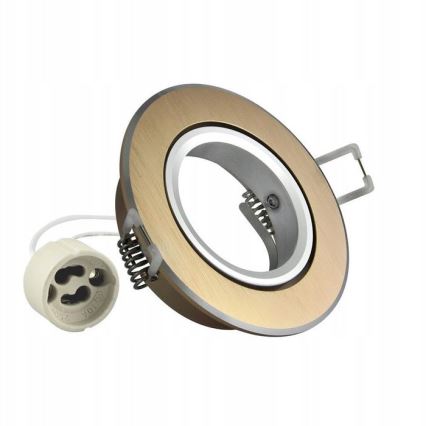 Lampada da incasso EAST OPAL 1xGU10/8W/230V diametro 8,5 cm oro