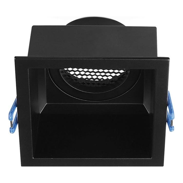 Lampada da incasso GU10 9x9 cm nero
