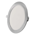 Lampada da incasso LED NEXXO LED/18W/230V 3000/3500/4000K, argento, Ø 22,5 cm