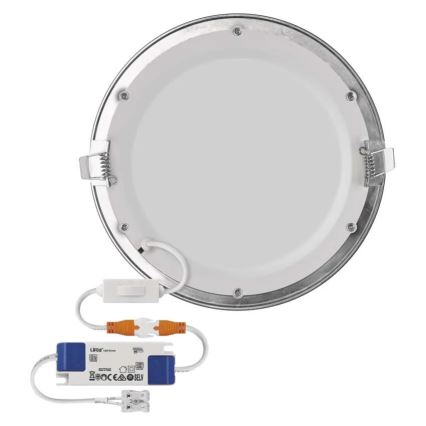 Lampada da incasso LED NEXXO LED/18W/230V 3000/3500/4000K, argento, Ø 22,5 cm