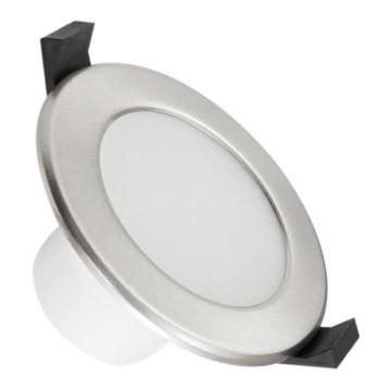 Lampada da incasso LED per bagno LED/7W/230V 3000K argento IP44