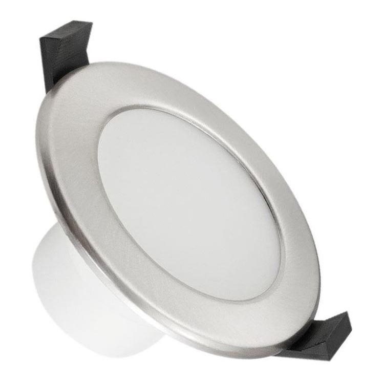 Lampada da incasso LED per bagno LED/7W/230V 4000K argento IP44