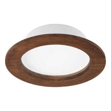 Lampada da incasso LED WOODY SPOT LED/12,5W/230V 3000K ciliegio Ø 16 cm