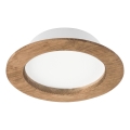 Lampada da incasso LED WOODY SPOT LED/12,5W/230V 4000K noce ? 16 cm