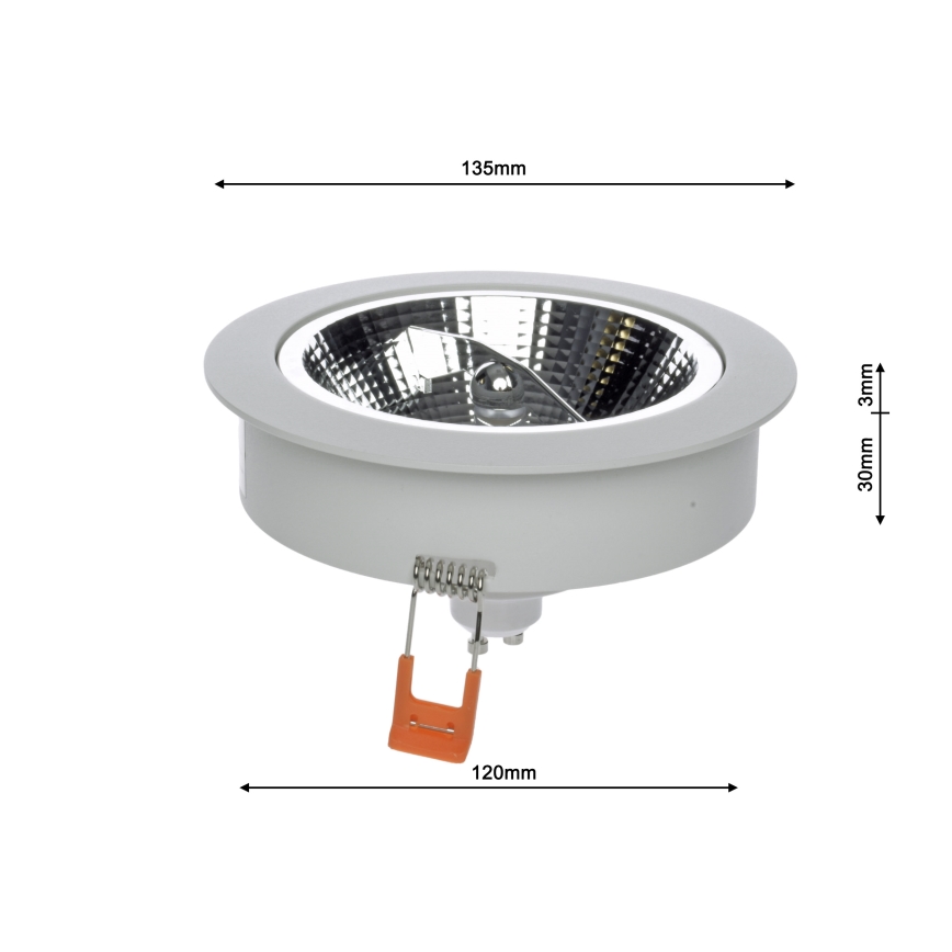 Lampada da incasso REDONDO 1xAR111 - GU10/25W/230V