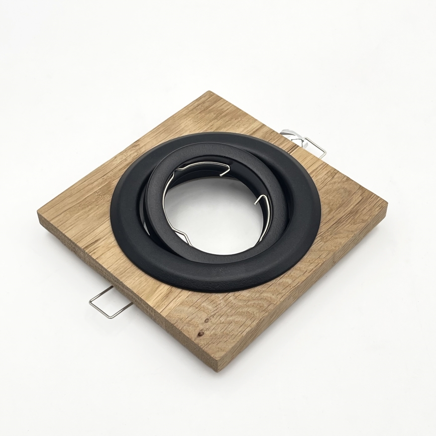 Lampada da incasso TOBBY 1xG9/20W/230V 11,5x11,5 cm quercia/nero
