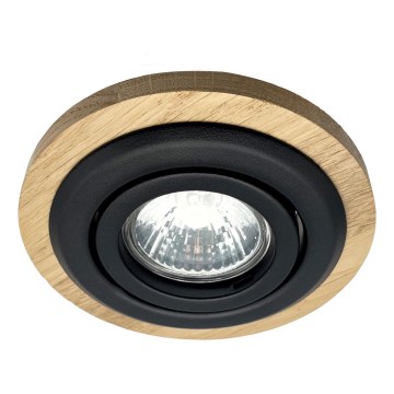 Lampada da incasso TOBBY 1xG9/20W/230V diametro 11,5 cm quercia/nero