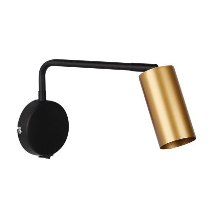Lampada da muro TINA 1xGU10/15W/230V nero/oro