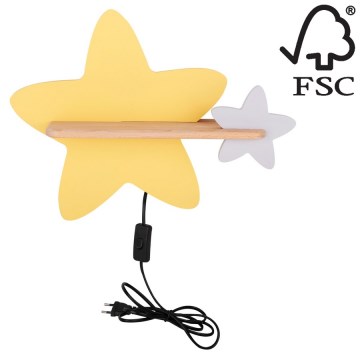Lampada da parete a LED per bambini con mensola STAR LED/5W/230V